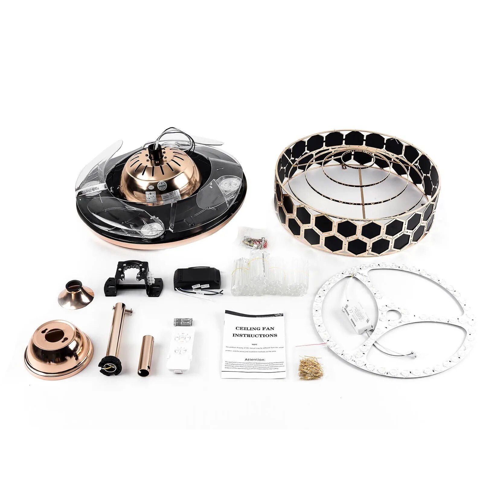 42″ Crystal LED Ceiling Fan Furniture 42