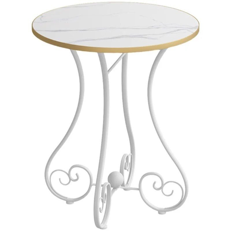 Chic European-Style Iron Round Side Table - Light Luxury Modern Home Accent Bathroom Cabinet Bathroom Mirror Bowls Cat Chopping Boards christmas gift cat christmas gift dog Dog Furniture Kitchen Utensil Set