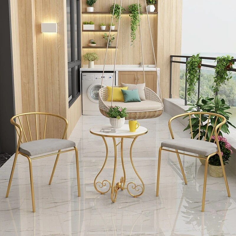 Chic European-Style Iron Round Side Table - Light Luxury Modern Home Accent Bathroom Cabinet Bathroom Mirror Bowls Cat Chopping Boards christmas gift cat christmas gift dog Dog Furniture Kitchen Utensil Set
