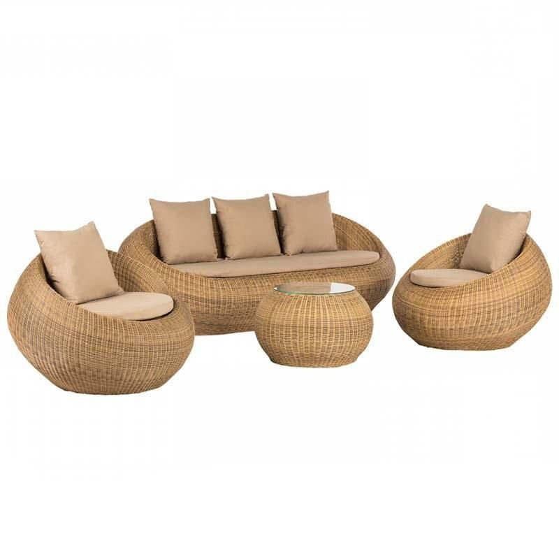 Elegant Vine Weaving PE Rattan Outdoor Sofa Set - Modern Minimalist Patio Furniture Furniture