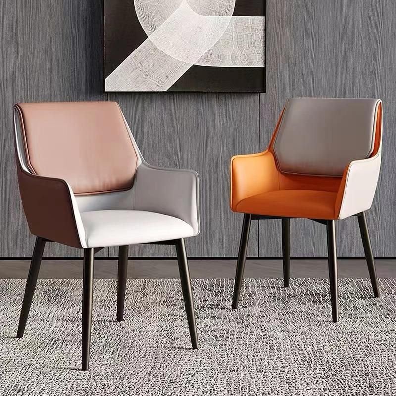 Luxury Minimalist Modern Dining Chair with Armrests - Ergonomic PU Leather Office & Kitchen Seating Bathroom Cabinet Bathroom Mirror Bowls Cat Chopping Boards christmas gift cat christmas gift dog Dog Furniture Kitchen Utensil Set