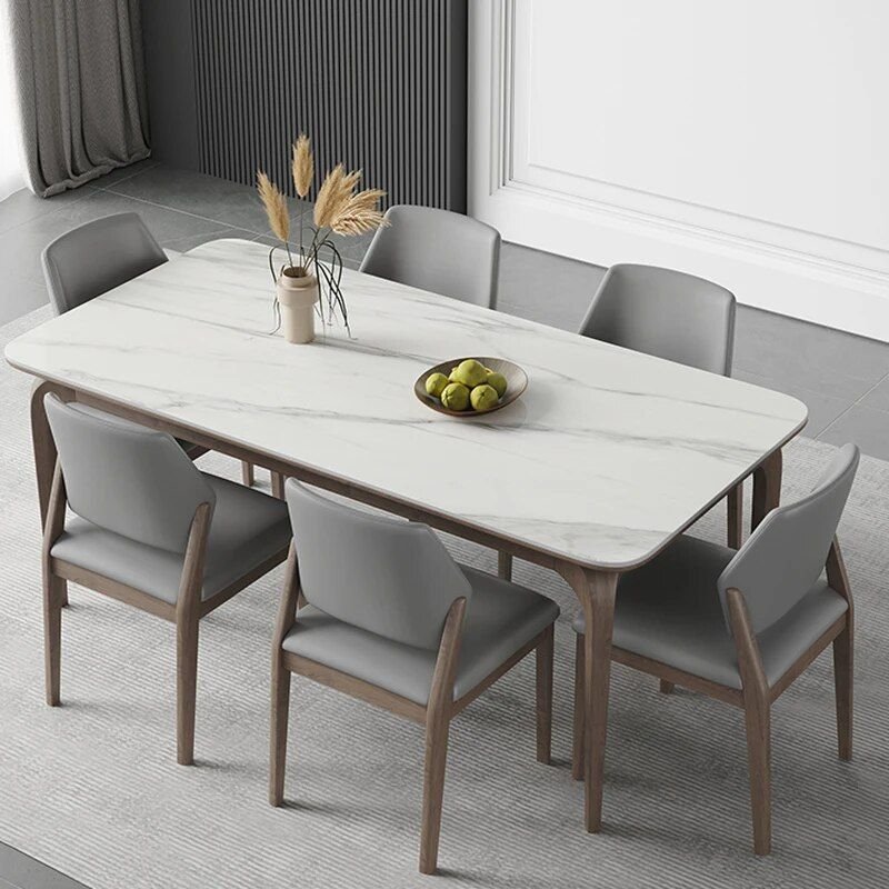 Luxury Minimalist Modern Dining Table Set for Home and Conference Furniture