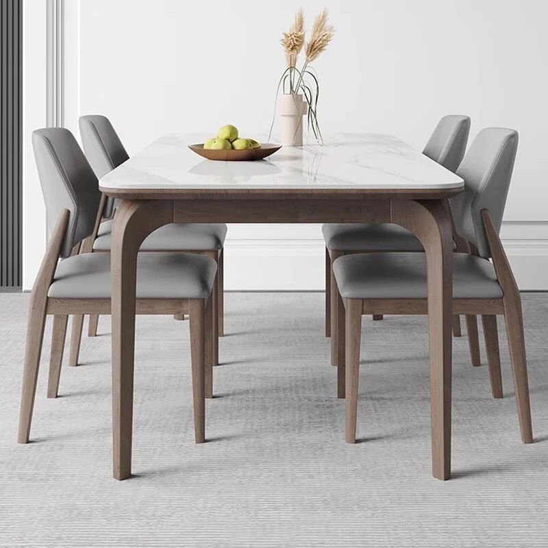 Luxury Minimalist Modern Dining Table Set for Home and Conference Furniture