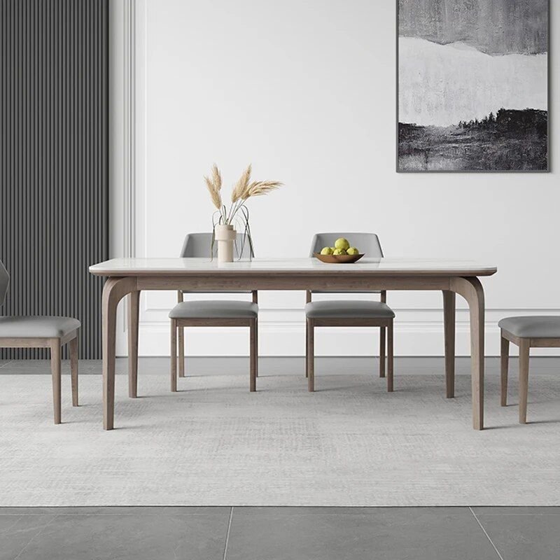 Luxury Minimalist Modern Dining Table Set for Home and Conference Furniture