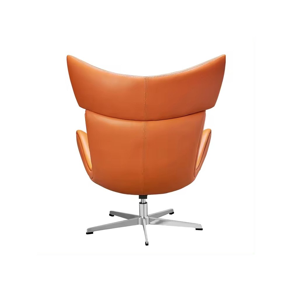 Luxury Modern Leather Leisure Chair & Ottoman Set for Living Room & Office Furniture