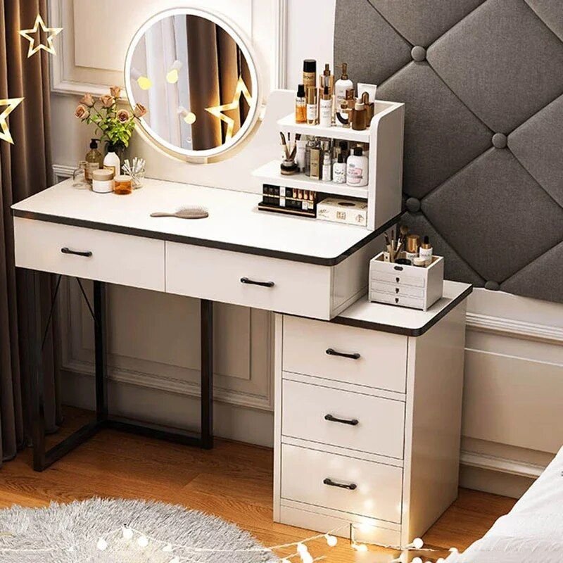 Luxury Nordic-Inspired Dressing Table & Stool Set – Elegant Modern Bedroom Vanity Bathroom Cabinet Bathroom Mirror Bowls Cat Chopping Boards christmas gift cat christmas gift dog Dog Furniture Kitchen Utensil Set