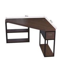 Minimalist Solid Wood Corner Computer Desk Modern Home Office Writing Table Furniture