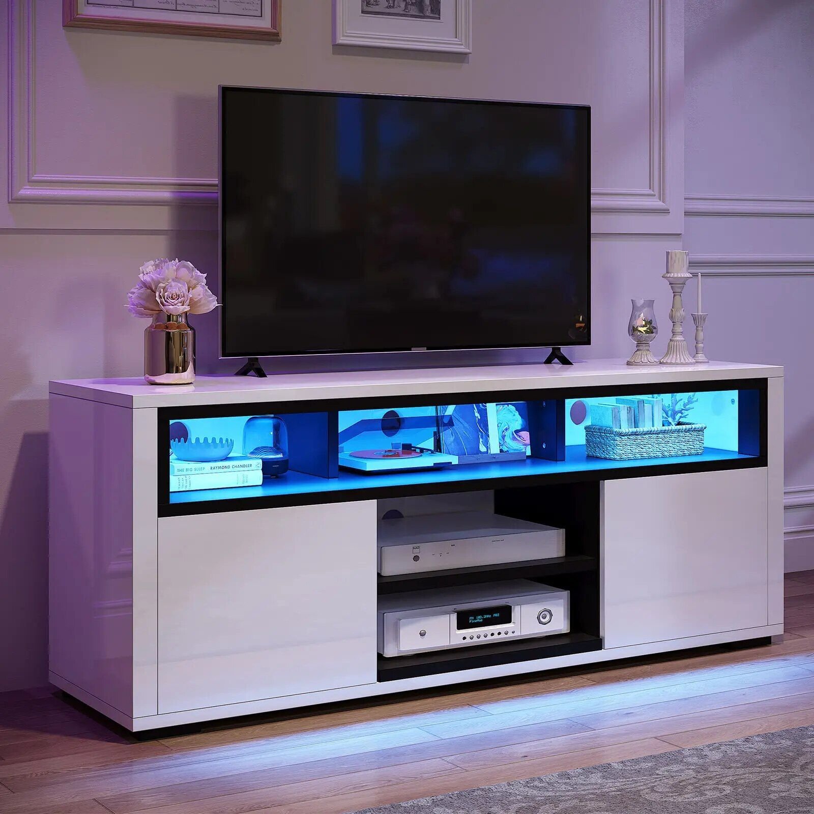 Modern LED TV Stand Cabinet with RGB Lights Bathroom Cabinet Bathroom Mirror Bowls Cat Chopping Boards christmas gift cat christmas gift dog Dog Furniture Kitchen Utensil Set