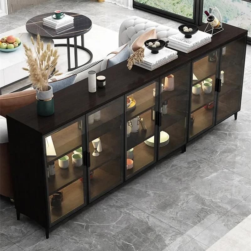 Modern Minimalist Solid Wood Sideboard for Elegant Home Storage Furniture