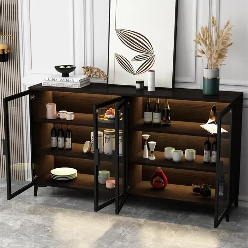Modern Minimalist Solid Wood Sideboard for Elegant Home Storage Furniture