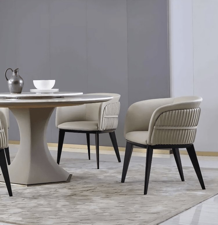 Modern Nordic Accent Luxury Leather Armchair - Elegant and Durable Home Furniture Bathroom Cabinet Bathroom Mirror Bowls Cat Chopping Boards christmas gift cat christmas gift dog Dog Furniture Kitchen Utensil Set