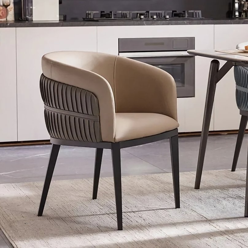 Modern Nordic Accent Luxury Leather Armchair - Elegant and Durable Home Furniture Bathroom Cabinet Bathroom Mirror Bowls Cat Chopping Boards christmas gift cat christmas gift dog Dog Furniture Kitchen Utensil Set