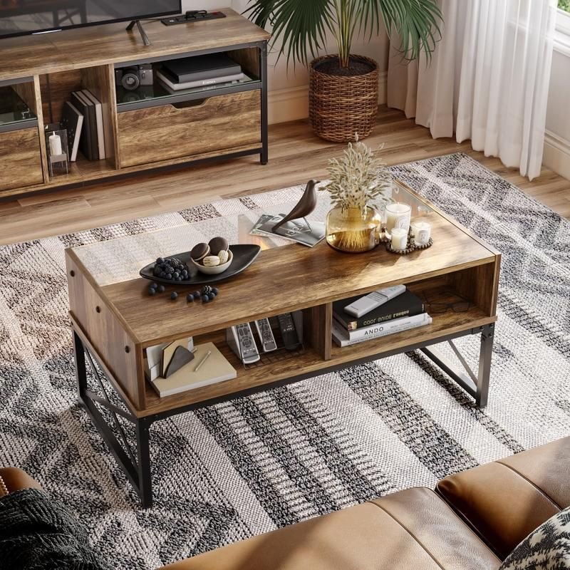 Rustic Oak Coffee Table with LED Lighting and Glass Shelf Bathroom Cabinet Bathroom Mirror Bowls Cat Chopping Boards christmas gift cat christmas gift dog Dog Furniture Kitchen Utensil Set